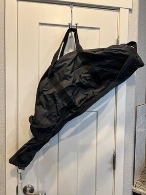 Black Baseball Gear Bag with Dual Carry Straps